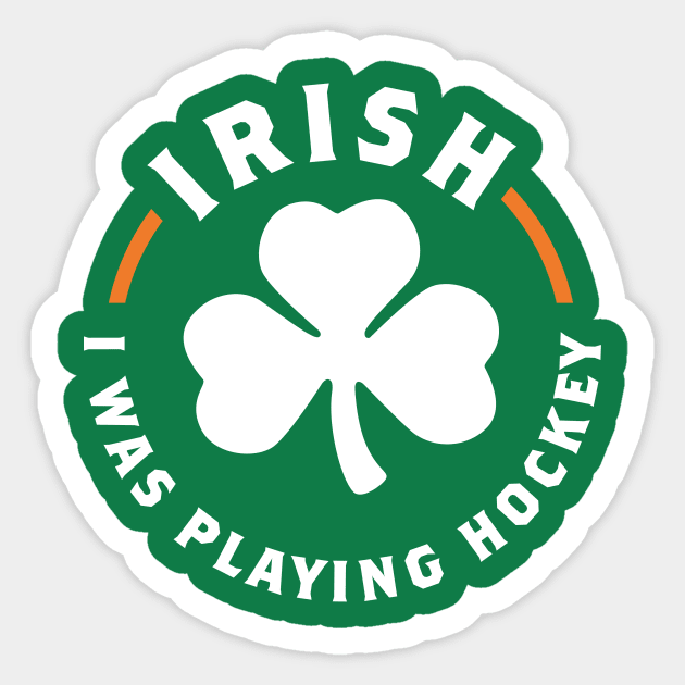 St. Patrick's Day Hockey Sticker by PodDesignShop